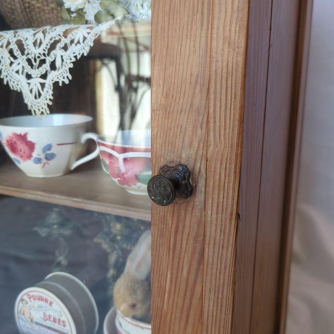 フランスアンティーク ガラスウォールキャビネット