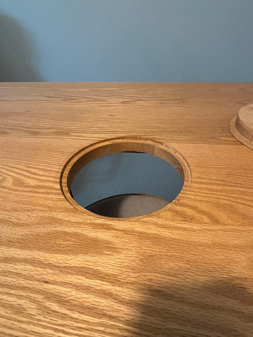 ディノス　猫　ダイニングテーブル　天然木　無垢材　手作り　家具