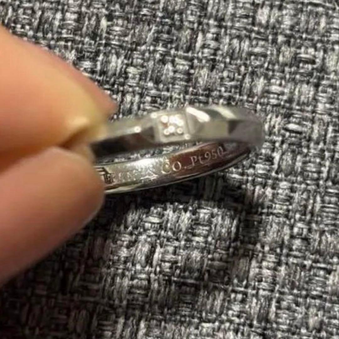 最終値下げティファニー トゥルー バンドリング ダイヤモンド プラチナ US８号