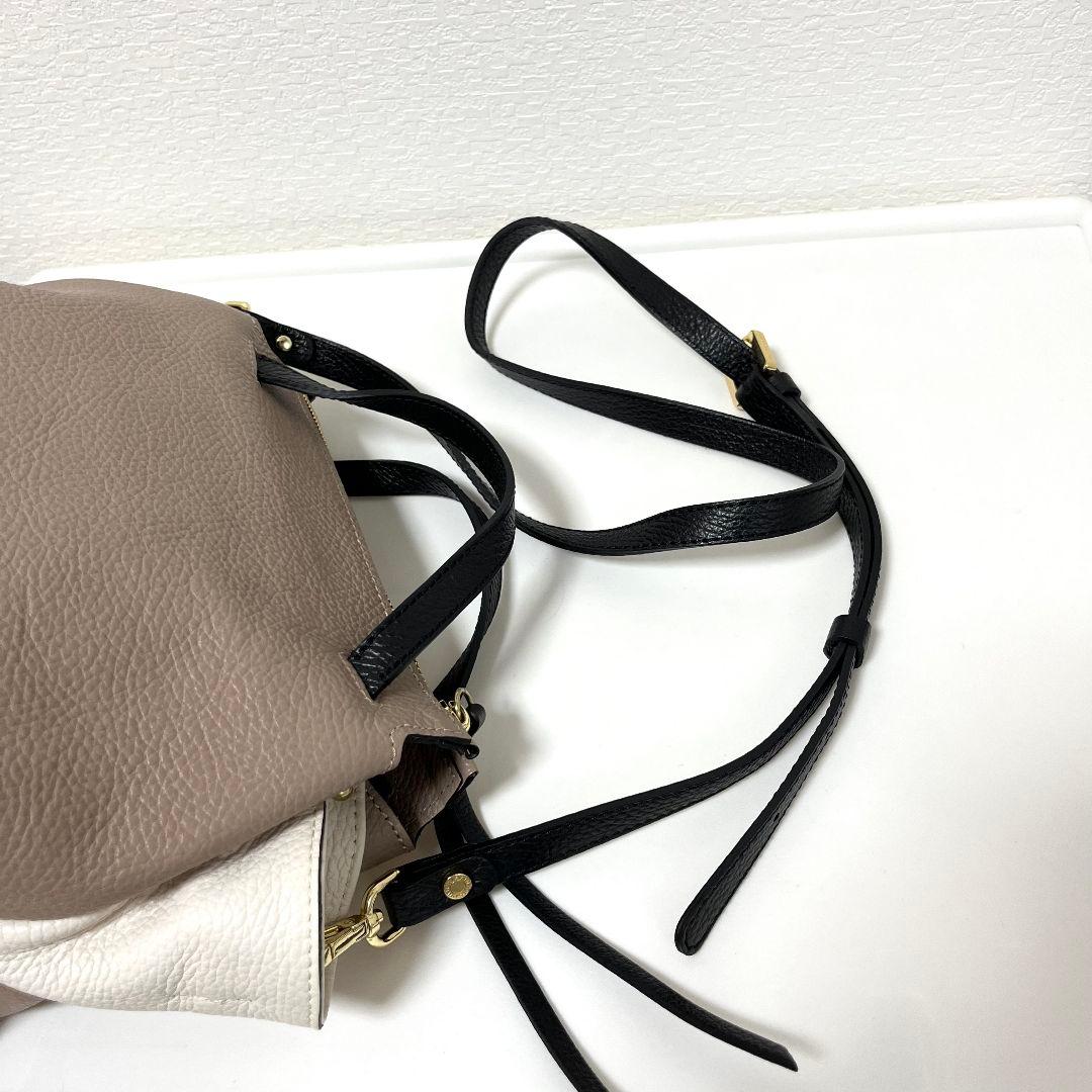 【美品】GIANNI CHIARINI 2way ショルダーバッグ オリガミ