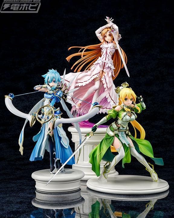 ジェンコ　SAO アスナ　シノン　リーファ　3体セット　三女神　フィギュア