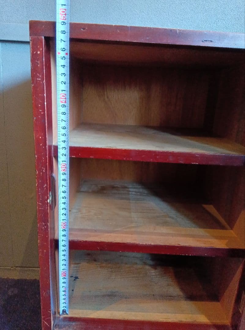 木製書類箱　三段棚　引き出し付き　昭和十一年　レトロ　ヴィンテージ