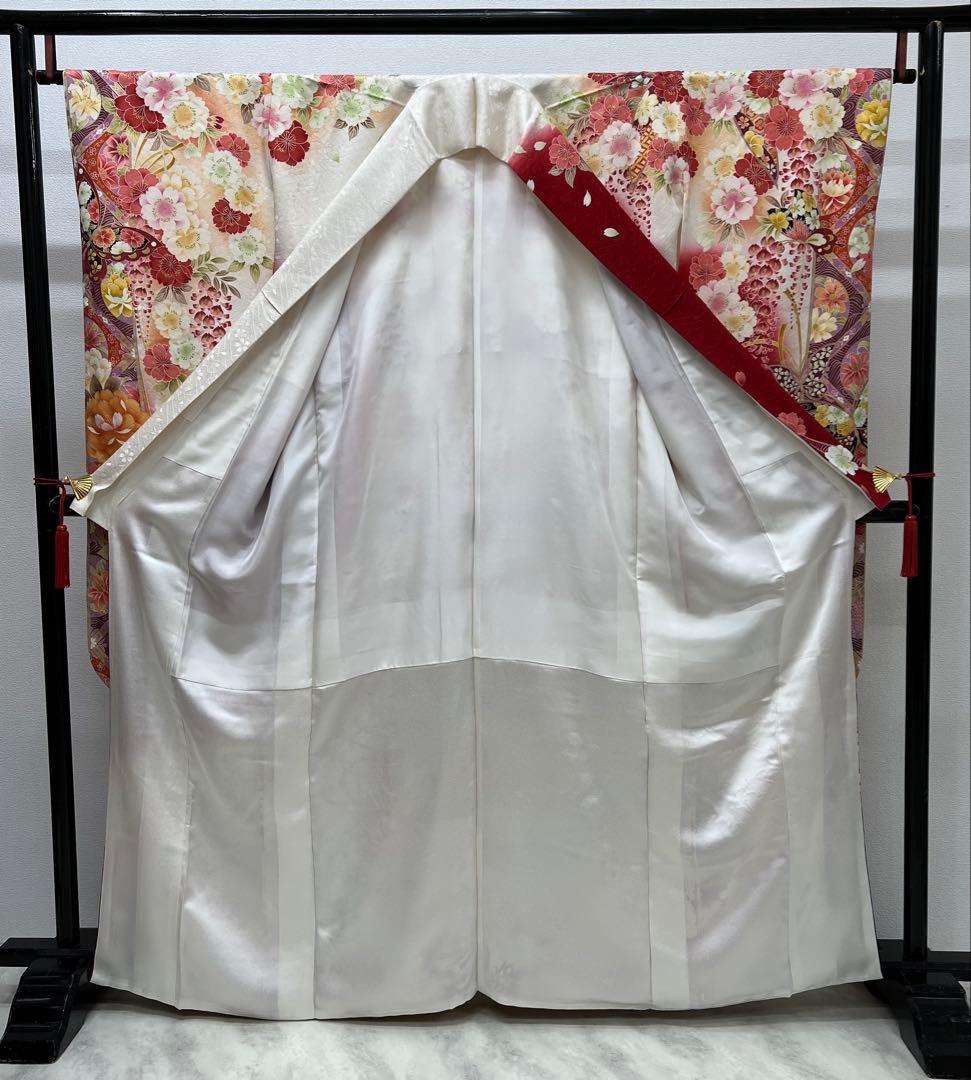 振り袖　フルセット　別誂長襦袢　金彩加工　刺繍入り　銀通し　半襟サービス　710