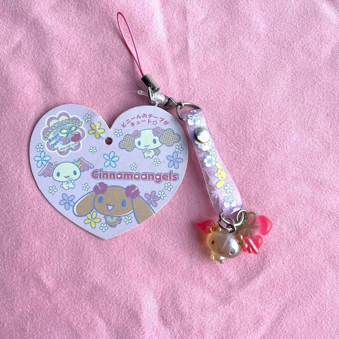 サンリオ シナモエンジェルス シナモン アズキ ストラップ 平成レトロ