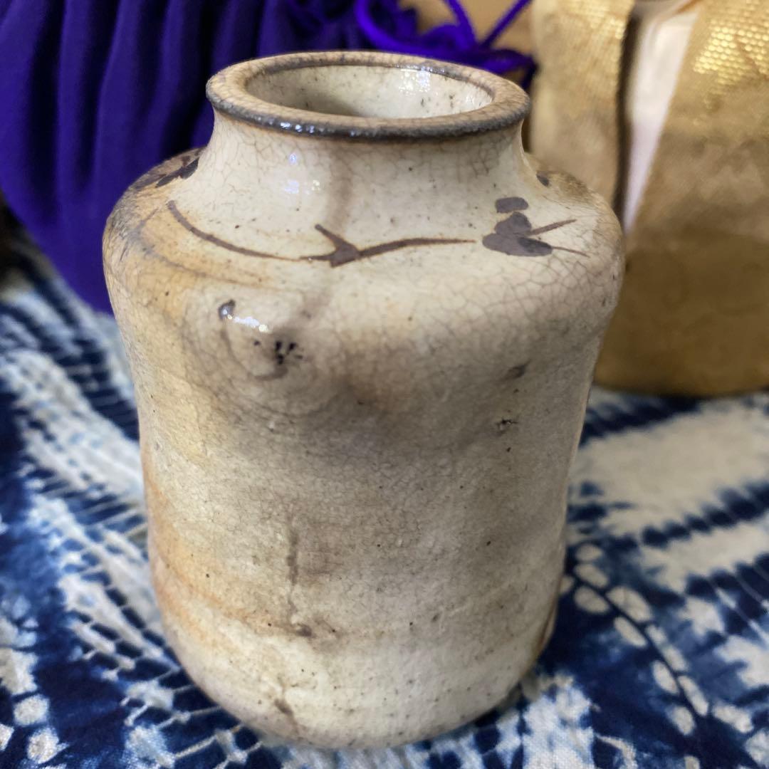 時代　絵志野　茶入　茶道具