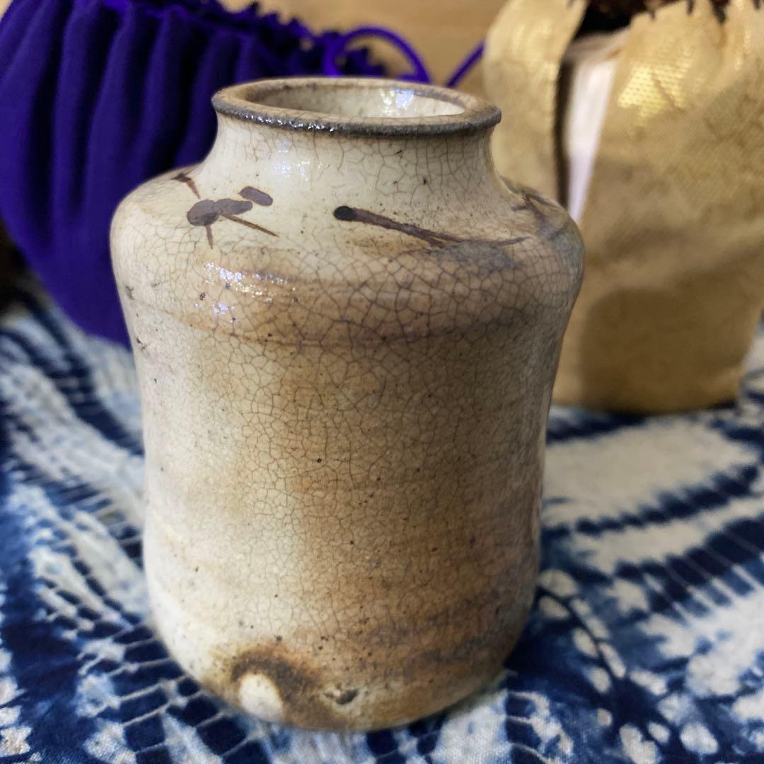 時代　絵志野　茶入　茶道具