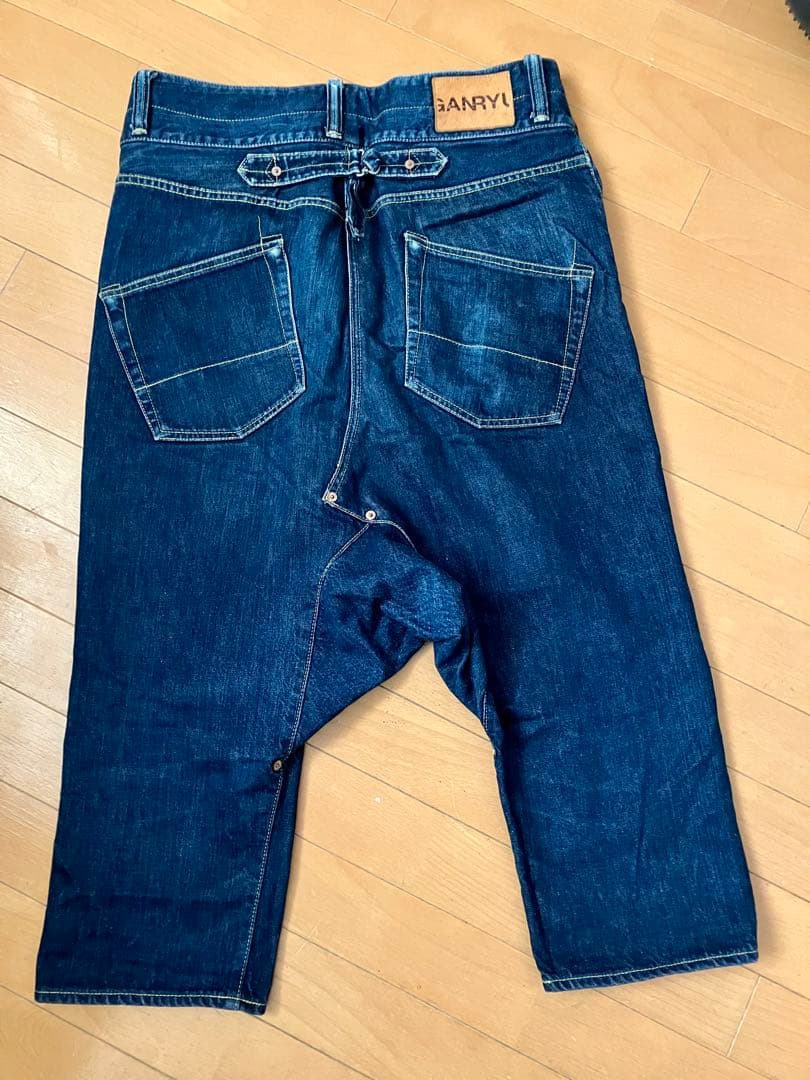 【GANRYU】サルエルパンツ ネイビー