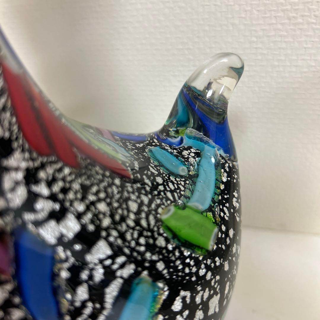 MURANO Formia ムラーノ　ヴェネチアン　鶏　美術品　工芸　イタリア製
