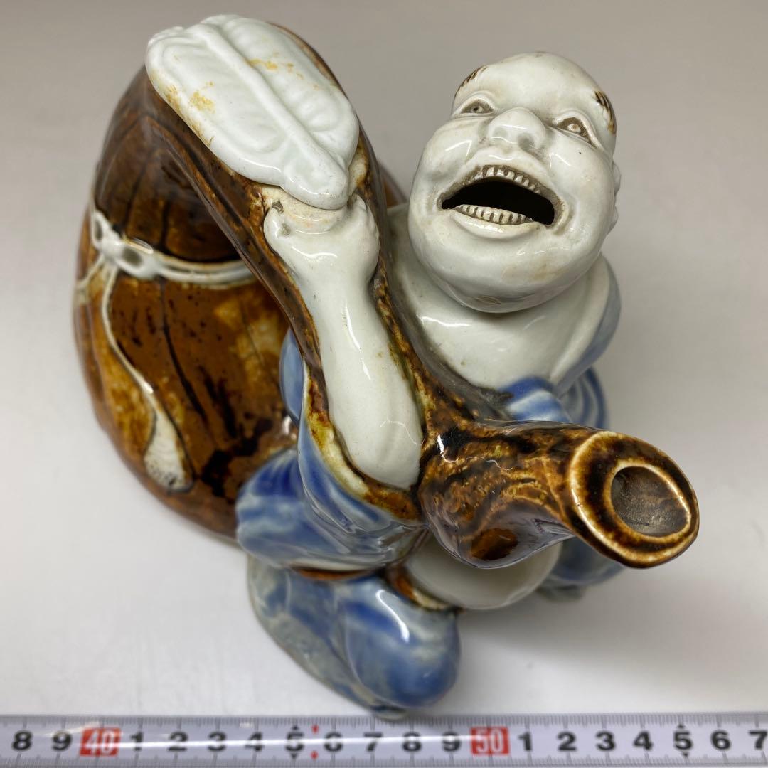 江戸時代　平戸焼水注　人物　高さ約14cm タサチ　東N7-1101☆2F