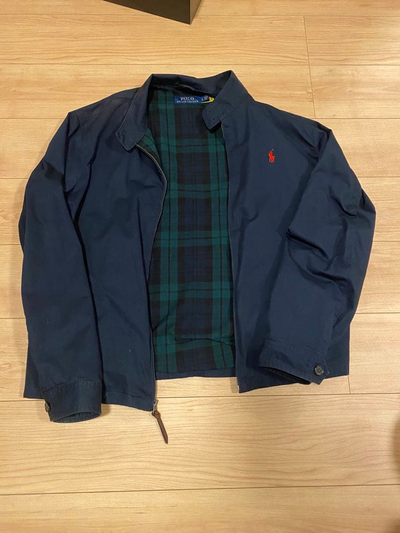 Polo ラルフローレン　ネイビー チェック柄ジャケット