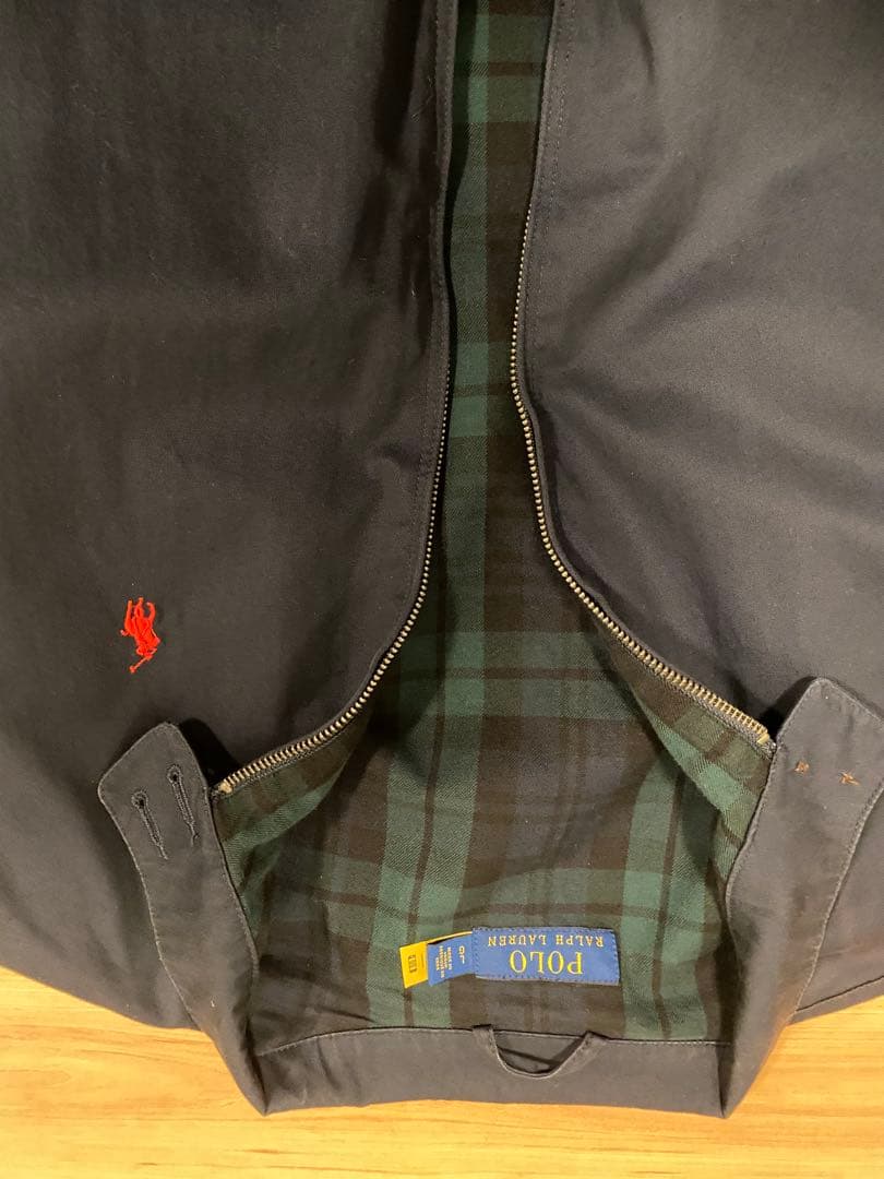 Polo ラルフローレン　ネイビー チェック柄ジャケット