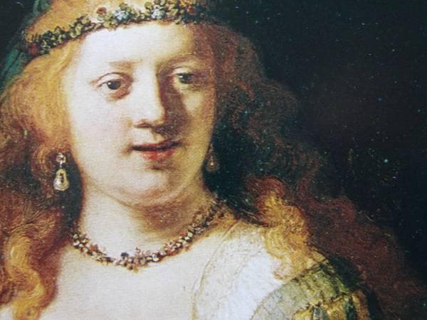 レンブラント、【アルカデアの衣装をつけたフローラ】希少豪華画集画、新品額・額装付