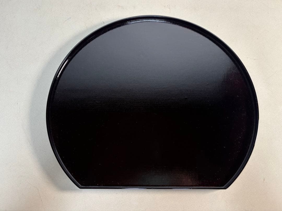 京都アソベ　溜め塗り 布目 半月膳 五客 懐石膳