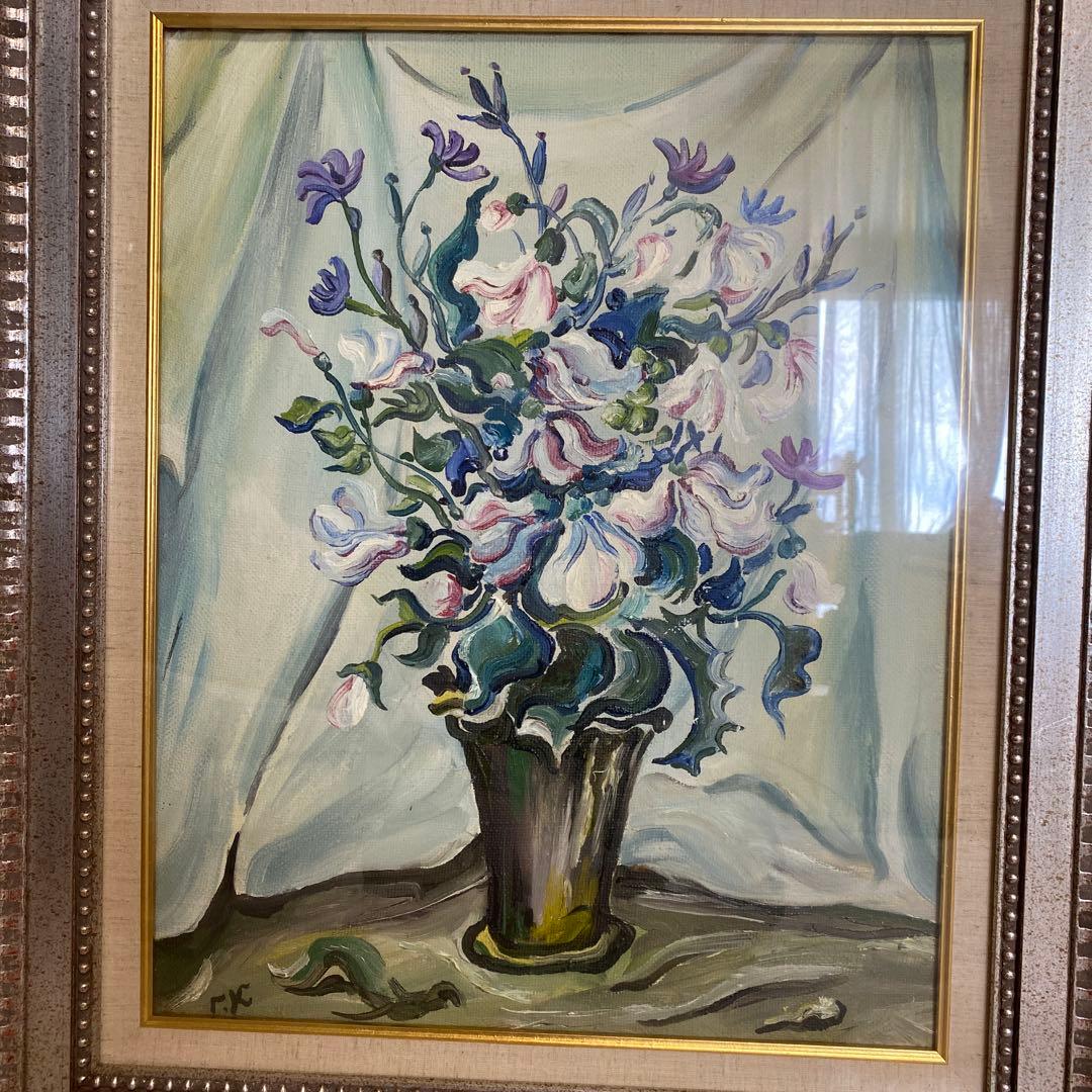 クザーコフ G.G 野に咲く花　　10号絵画