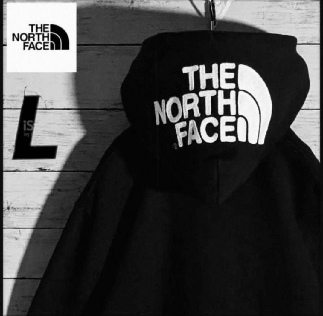 『美品』THE NORTH FACE 黒ジップパーカーL