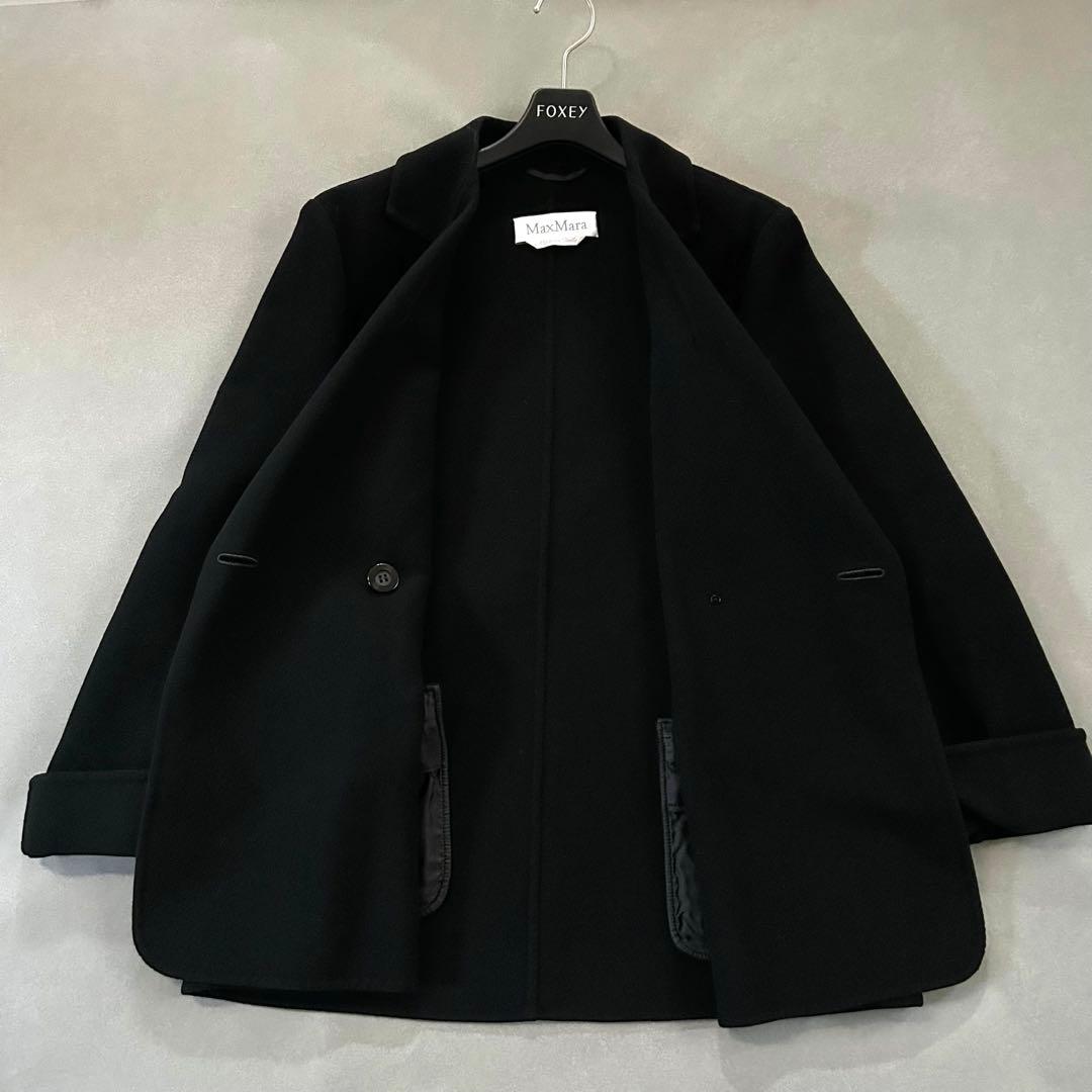 最高級＊白タグ マックスマーラ ダブルフェイス チェスターコート 42 極美品
