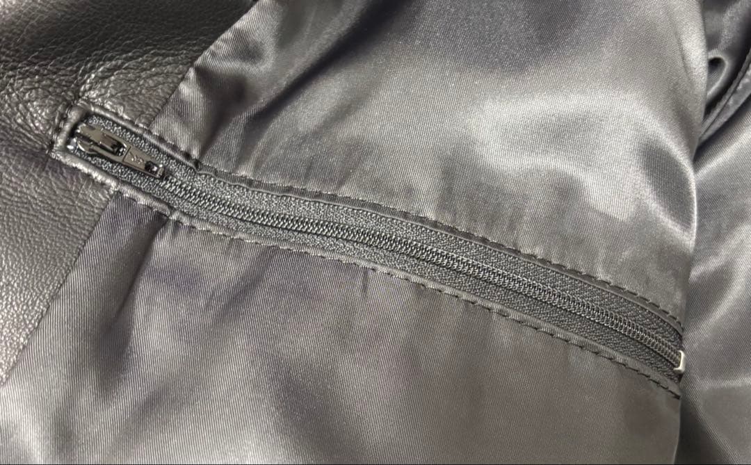 【極美品】schaffen 羊革リアルレザー ライダース希少Lサイズ ブラック