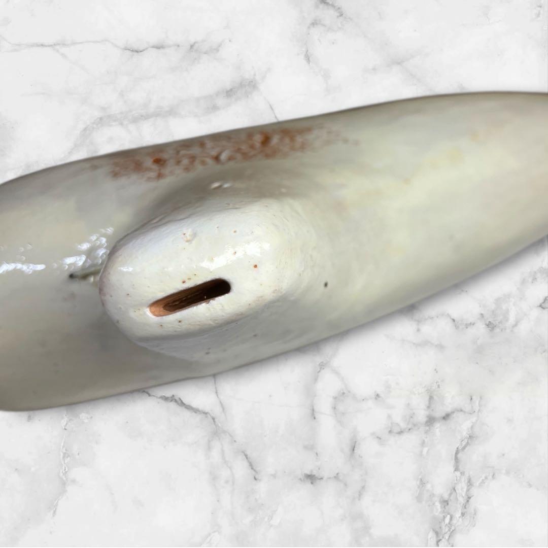 【美品オカリナ】アケタ◉オカリーナバス級C調 幅約28cm 640g 陶器製