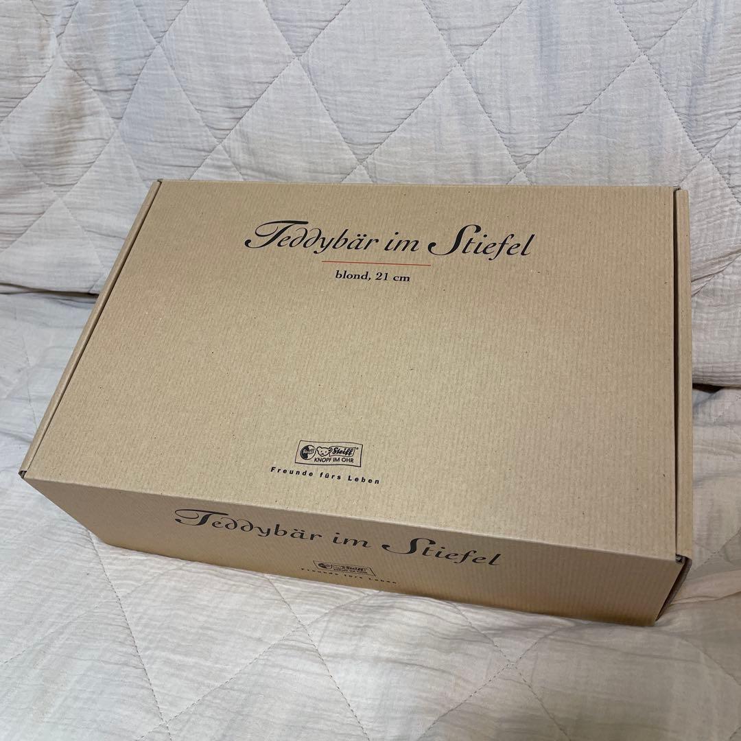 新品　シュタイフ　Steiff Teddy Bear in Boot クリスマス