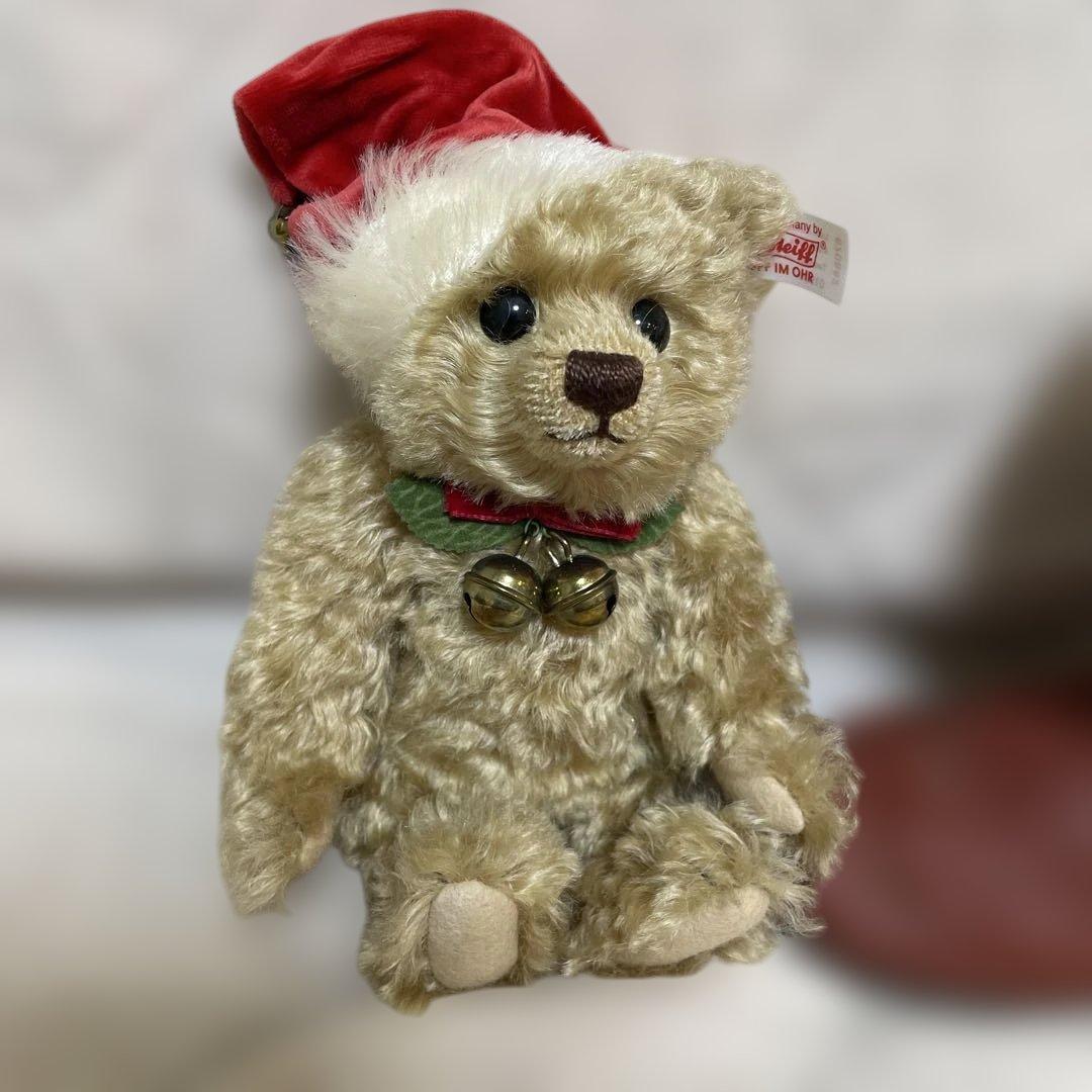 新品　シュタイフ　Steiff Teddy Bear in Boot クリスマス