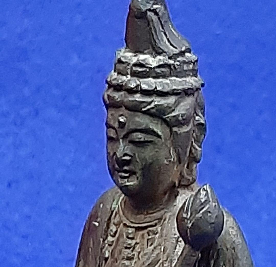 鎌倉期 鏨彫り観音菩薩　観音様 仏像 骨董