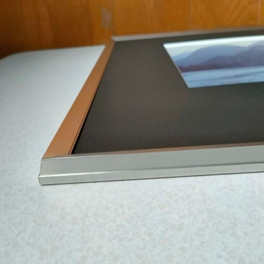 フジカラー アルミ額縁 フォトフレーム A10N 全紙 高級台紙使用 シルバー