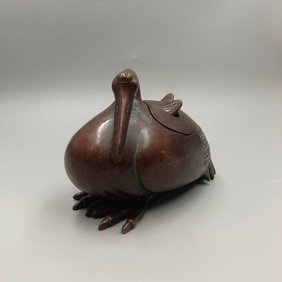 銅器 香炉 白鳥薫香炉 香道具 茶道具 装飾品 工芸品 美術品 置物