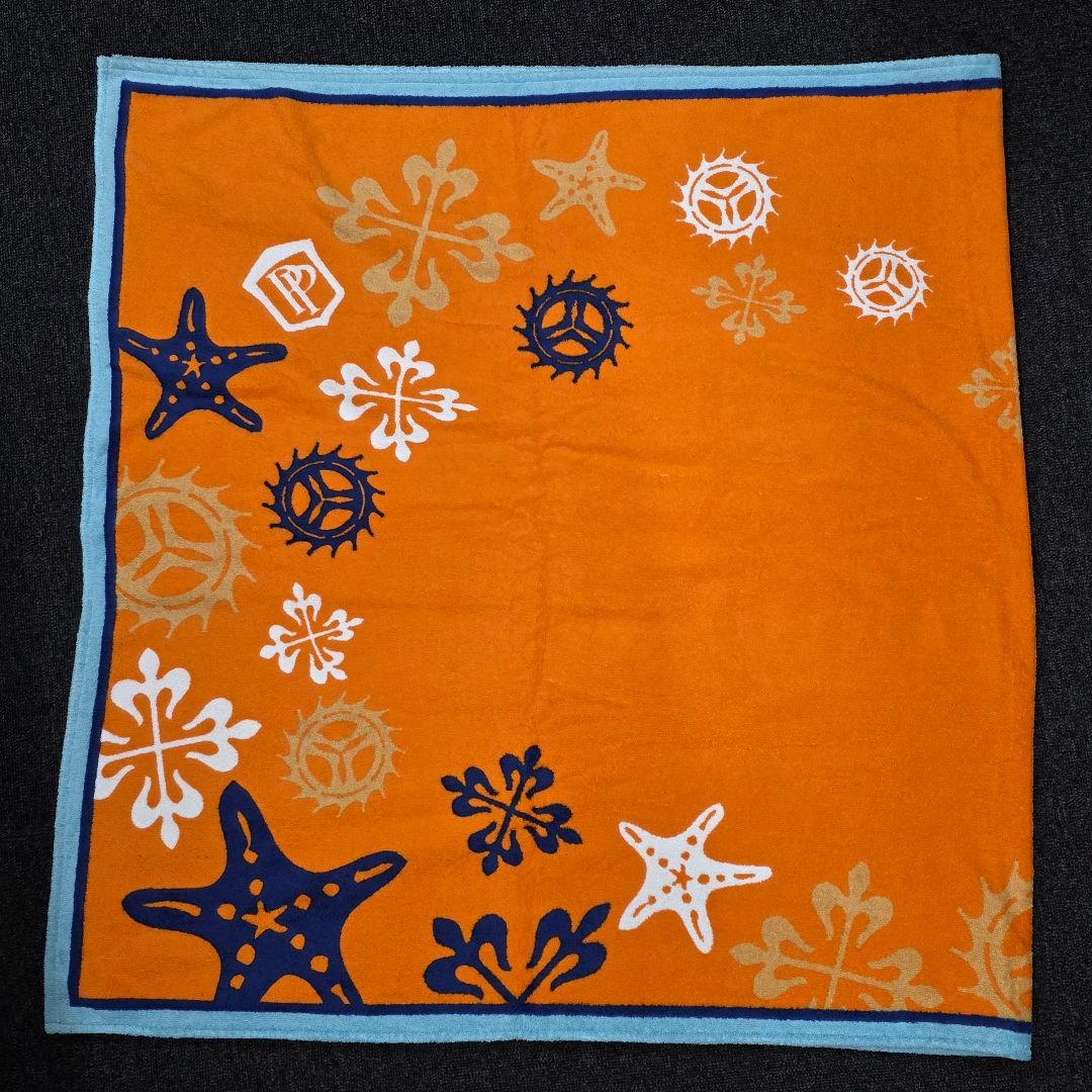 PATEK PHILIPPE　ビーチタオル　大判　オレンジ　マリン