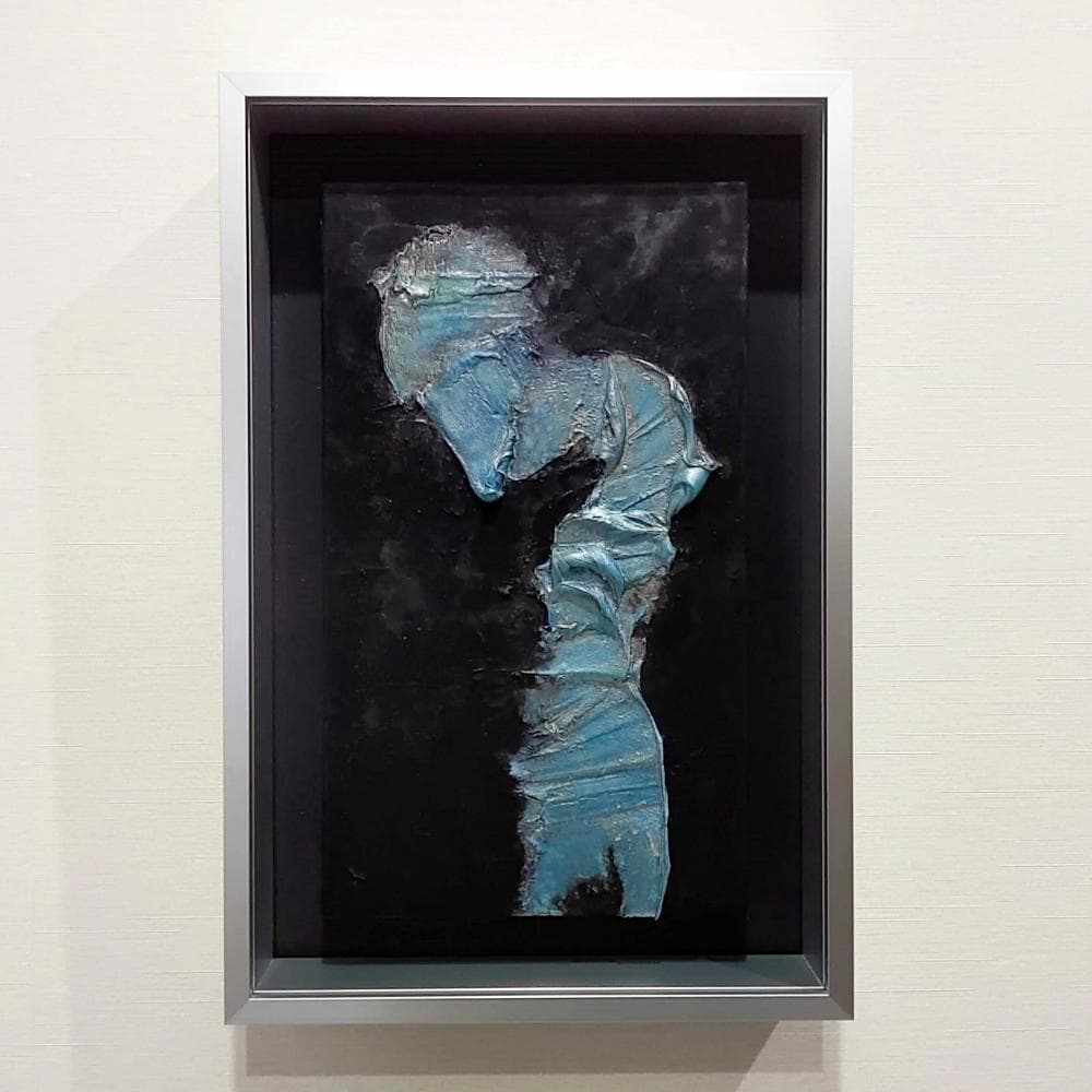 内野隆文　抽象画　M3号　絵画　キャンバス　アクリル　現代美術　額縁