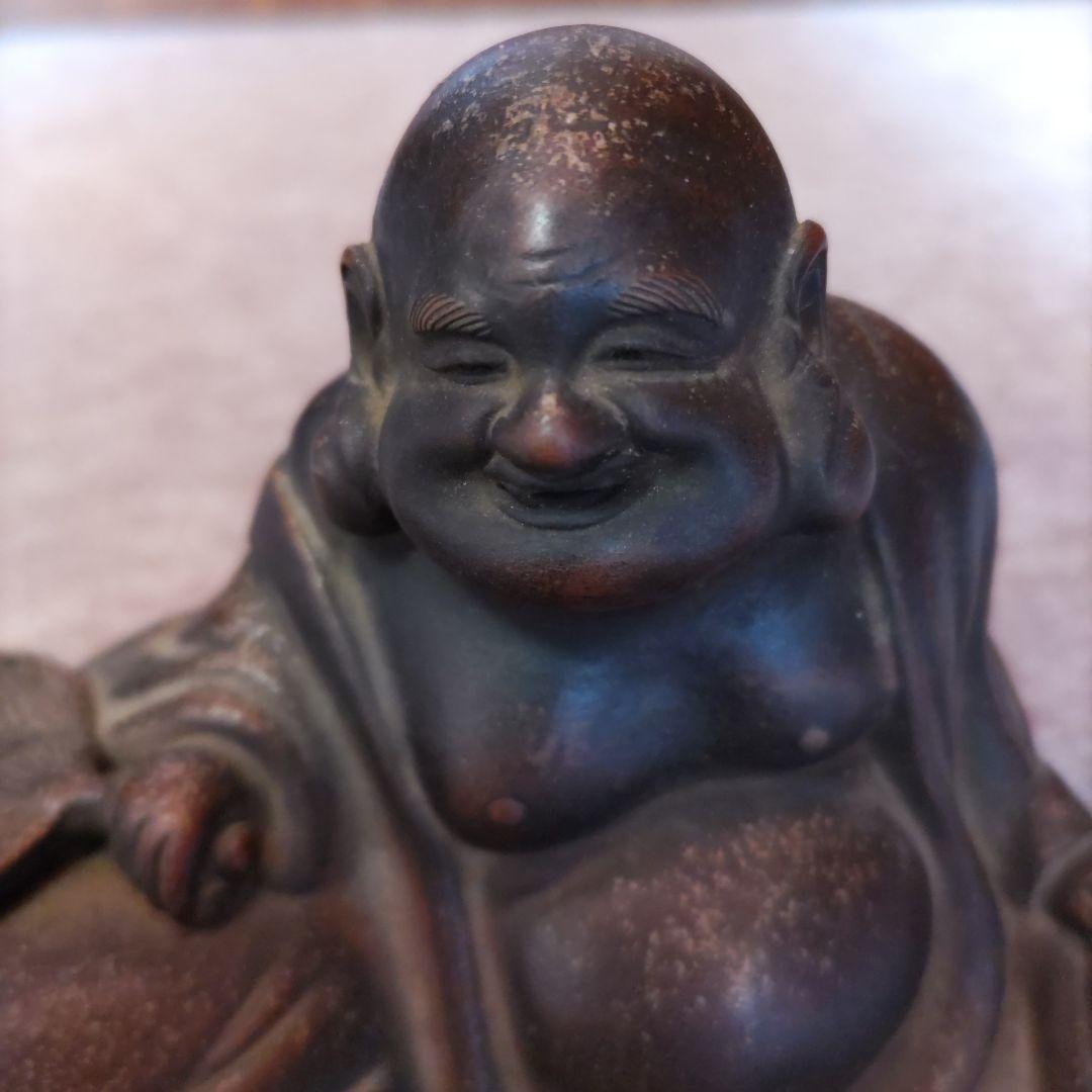 備前焼　布袋様置物　D185