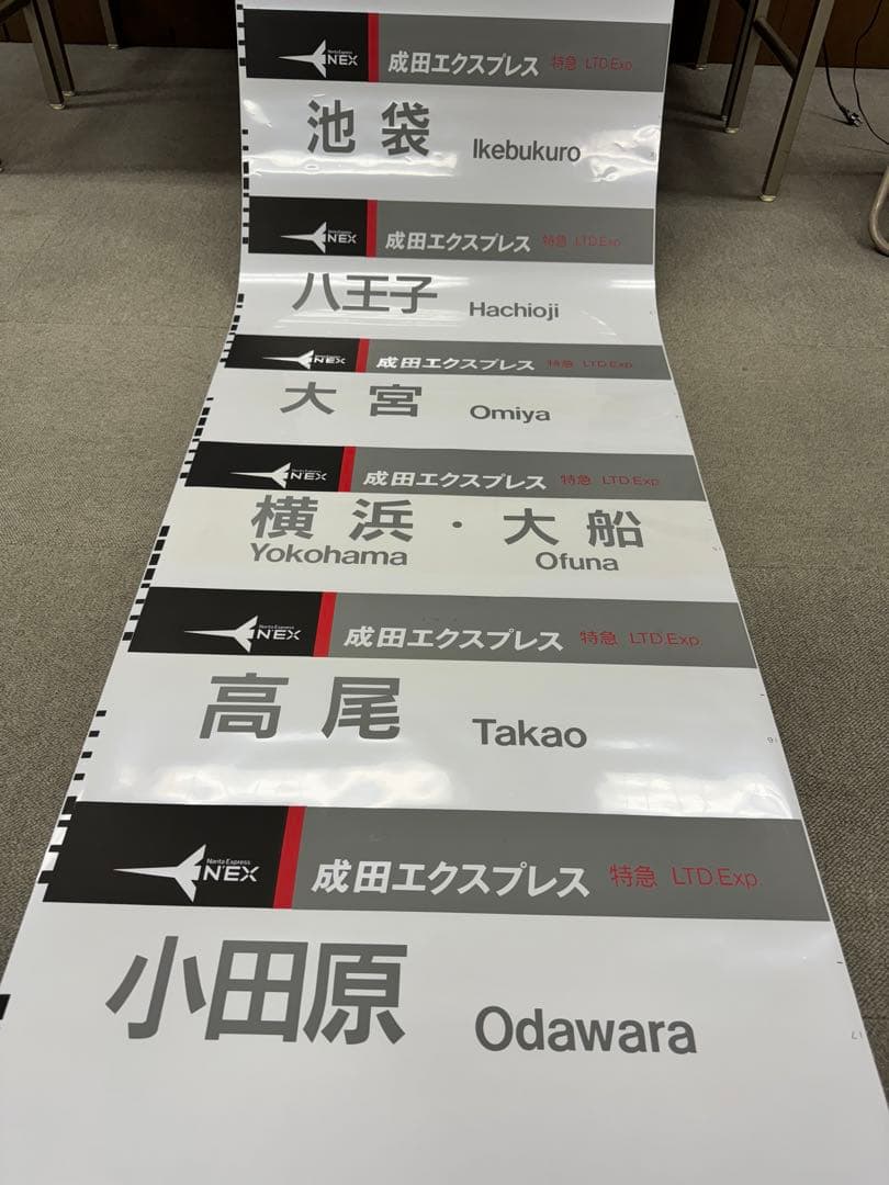 253系 成田エクスプレス NEX 側面方向幕