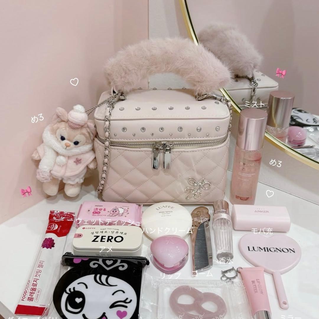 新品未使用タグ付✨ルミニョン　バニティ　バッグ　lumignon ピンク