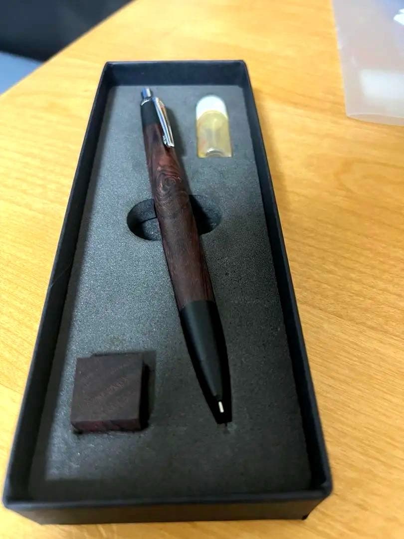 【固定式口金】野原工芸 キングウッド シャーペン 美品