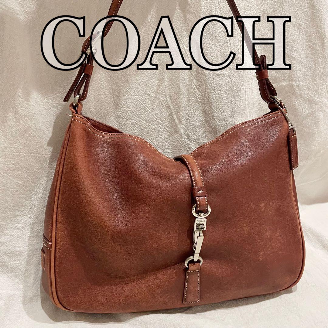 美品 オールドコーチ y2k ホーボー ショルダーバッグ　本革　肩掛け