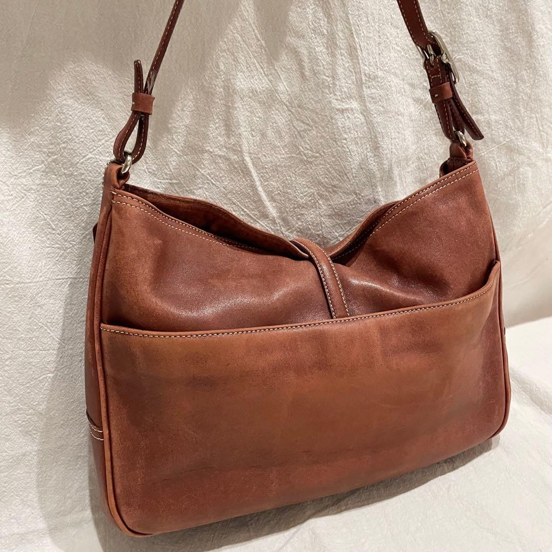 美品 オールドコーチ y2k ホーボー ショルダーバッグ　本革　肩掛け