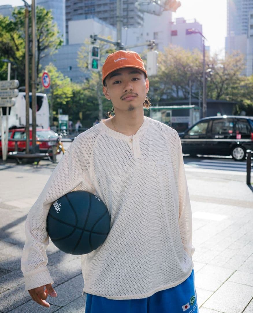 トップス ballaholic Logo Mesh Long Shirt