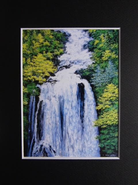 奥谷博、【 愛 】、希少な画集画、新品高級額 額装付、状態良好