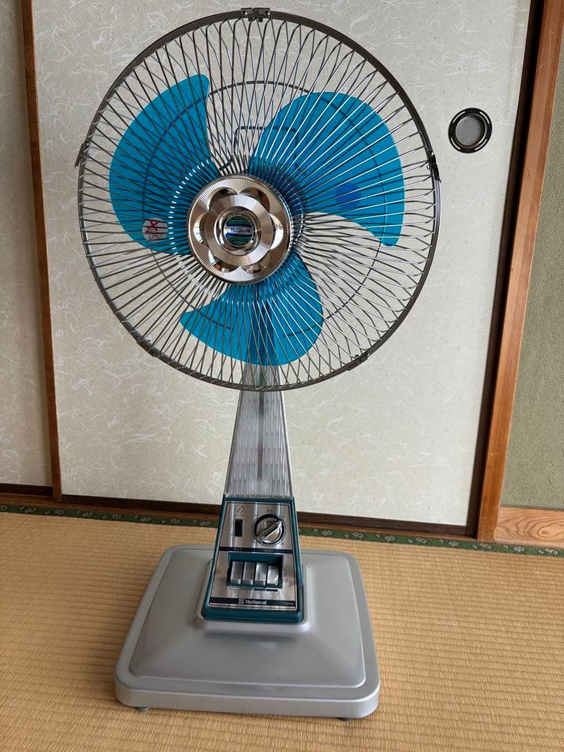 昭和レトロNationalナショナル大きな扇風機F-35G1M☆松下電器産業