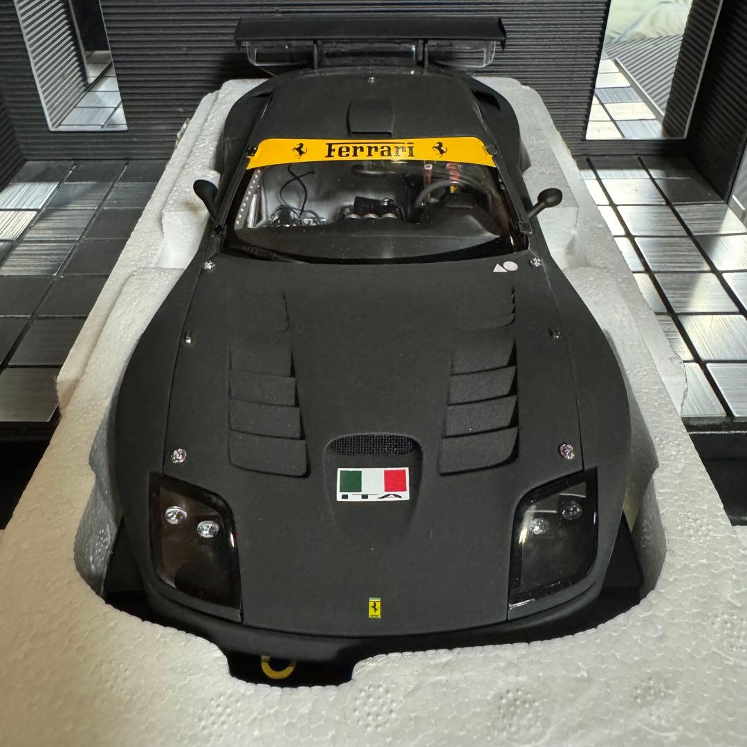 絶版 未展示品 京商 1/18 フェラーリ 575 GTC マットブラック