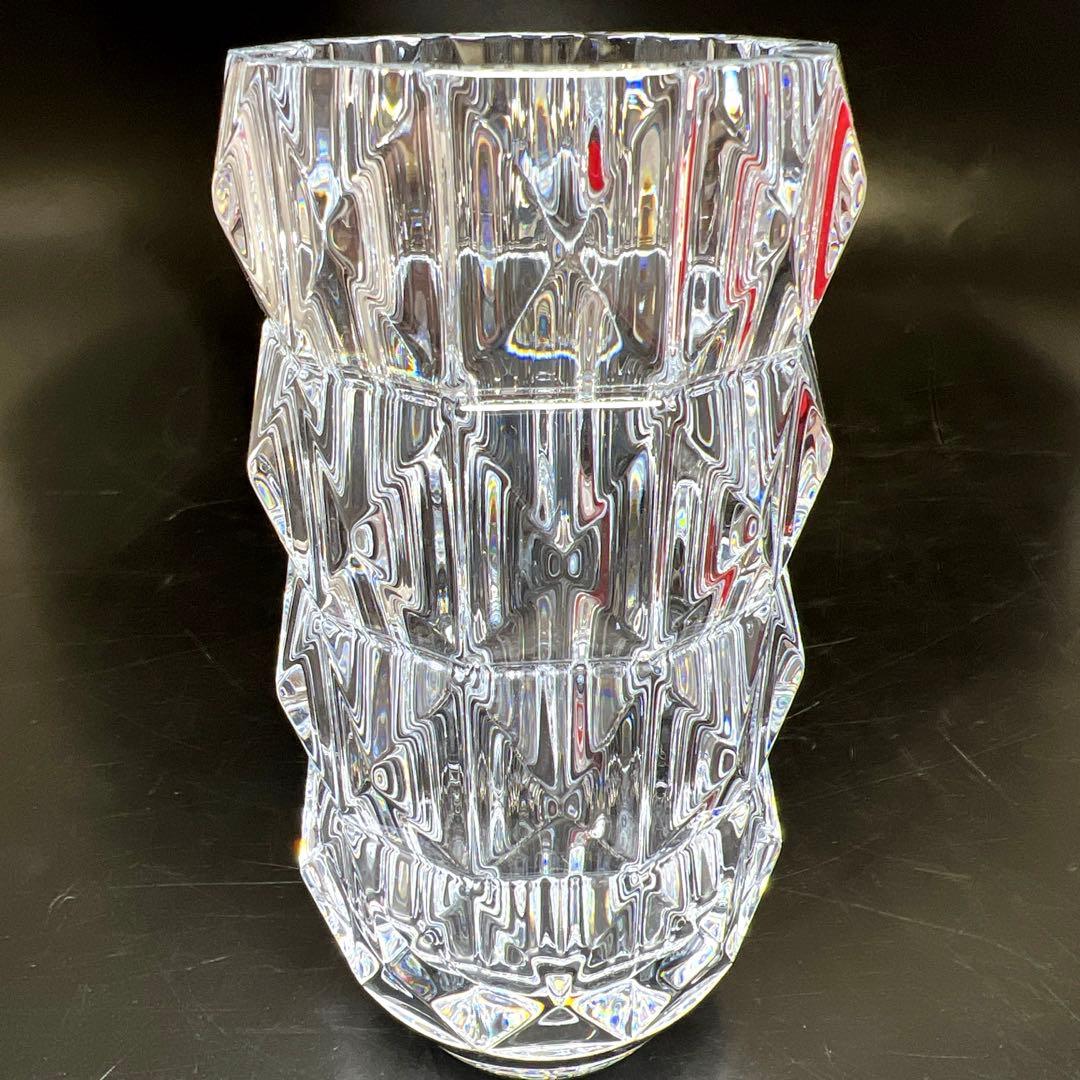 バカラ　ルクソール　フラワーベース　共箱　高15㎝　東Y7-1119☆1Fトヒト