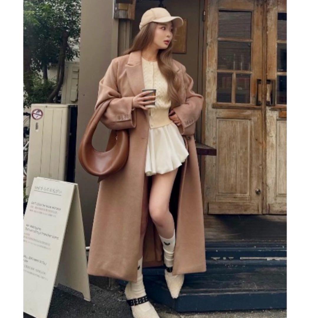 新品未開封　ダーリッチ darich ダブルロングチェスターコート　FREE