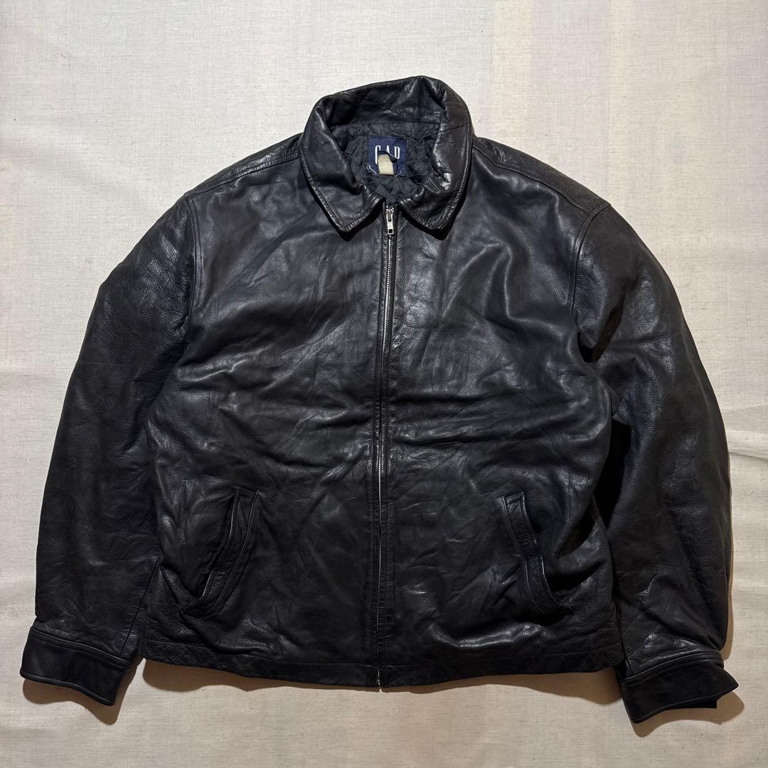90s OLD GAP オールド ギャップ 本革 レザー ジャケット ブルゾン