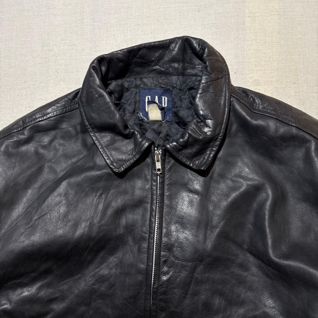 90s OLD GAP オールド ギャップ 本革 レザー ジャケット ブルゾン