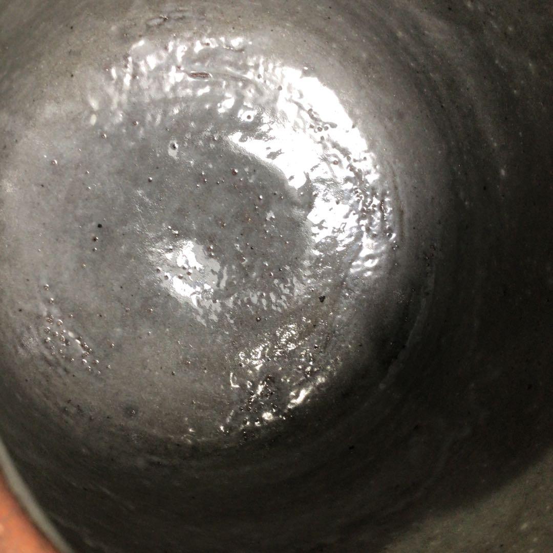 Ｐ３５３　水指　『平安　浅見与し三造』『花三島』『耳付水指』　共箱　茶道具