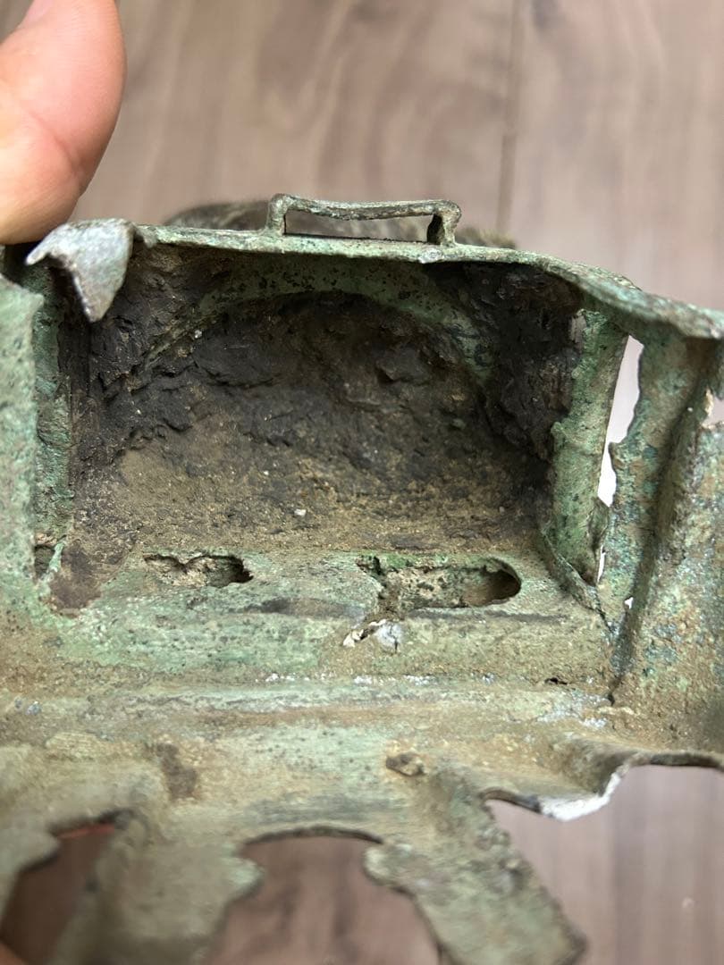 古董 中国明時代 觀音銅像 旧家藏出し