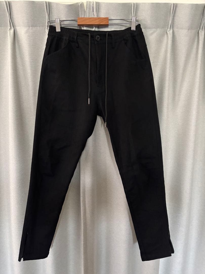 極美品！CAMBIO(カンビオ) 裾ZIPテーパードパンツ サルエル ブラック