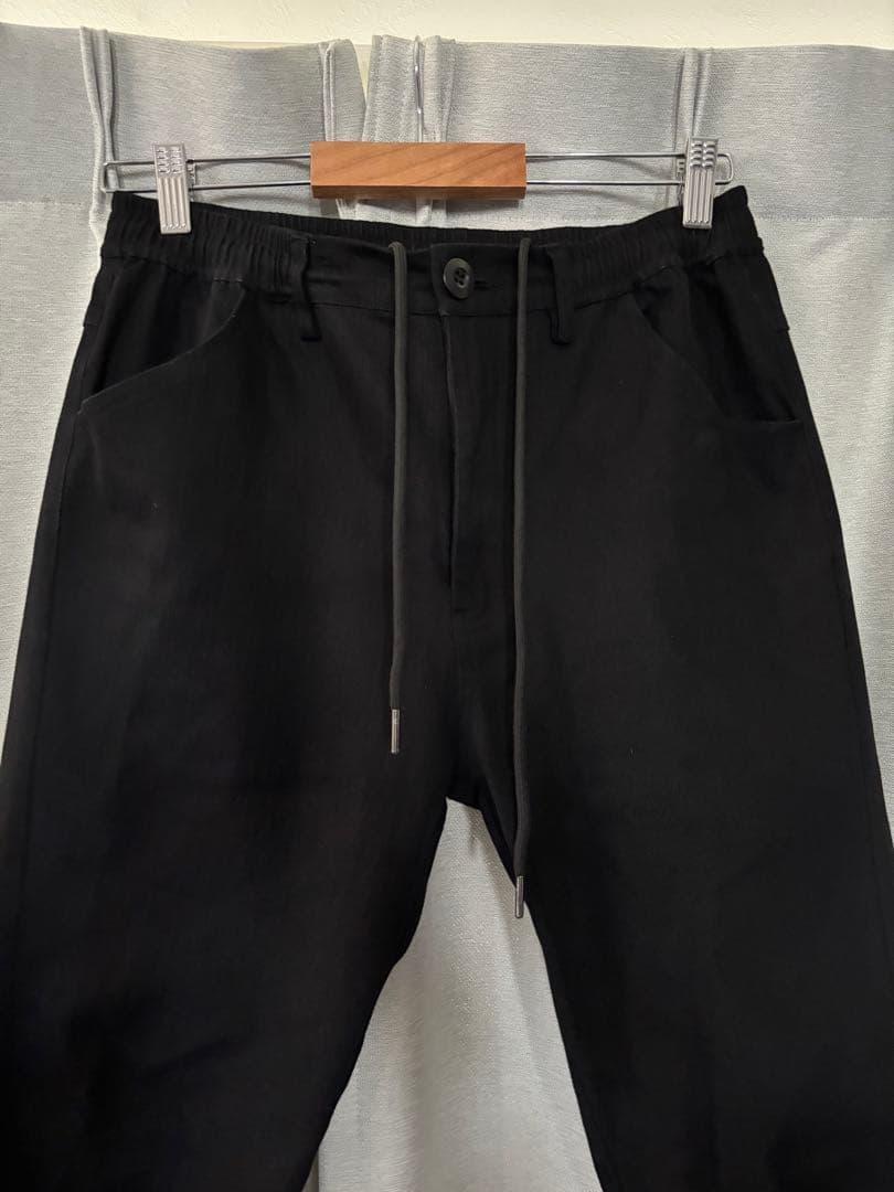 極美品！CAMBIO(カンビオ) 裾ZIPテーパードパンツ サルエル ブラック