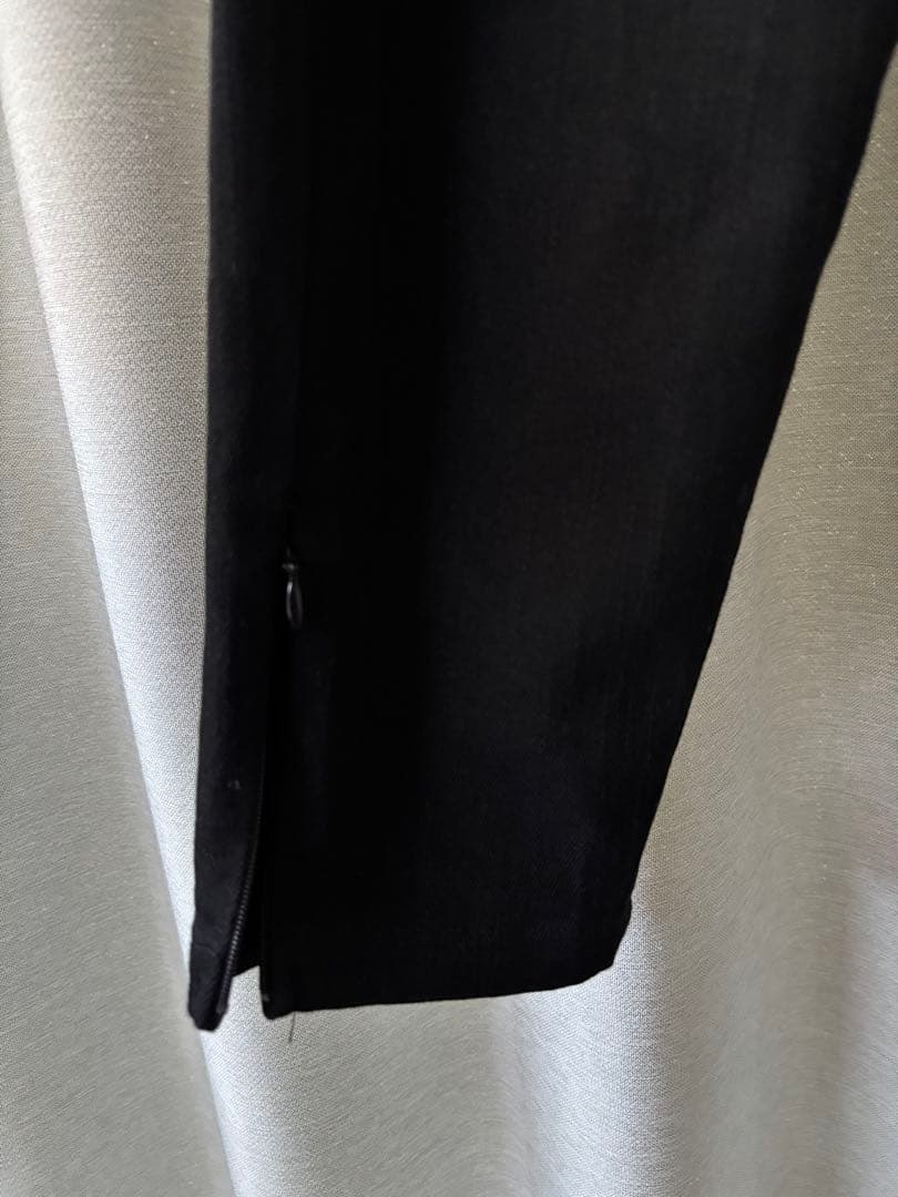 極美品！CAMBIO(カンビオ) 裾ZIPテーパードパンツ サルエル ブラック