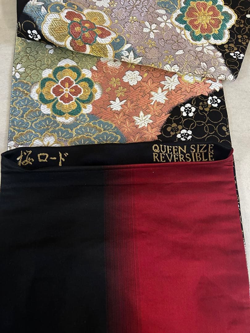 美品　成人式　振袖　正絹縮緬着物　7点セット　身丈165cm