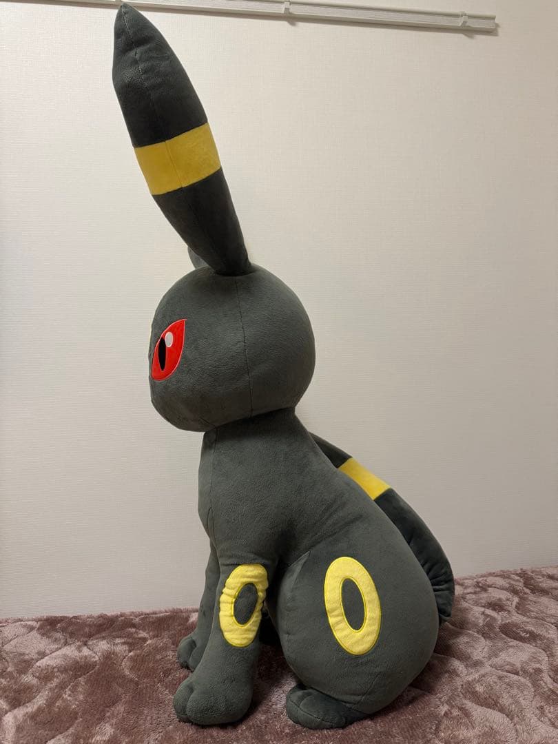 【　希少品　】等身大ブラッキー　おすわり　ポケモンセンター　ぬいぐるみ　受注生産